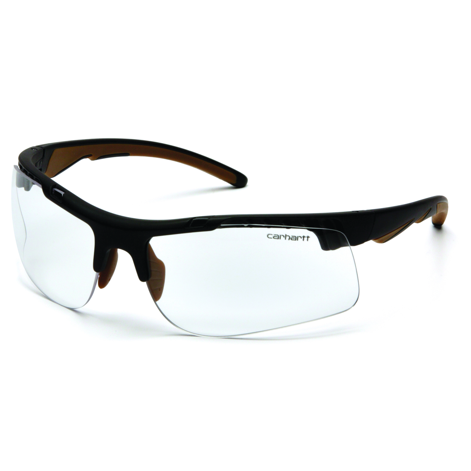 Carhartt Rockwood Anti-Fog Rockwood Safety Glasses Clear Lens Black Frame 1 pc