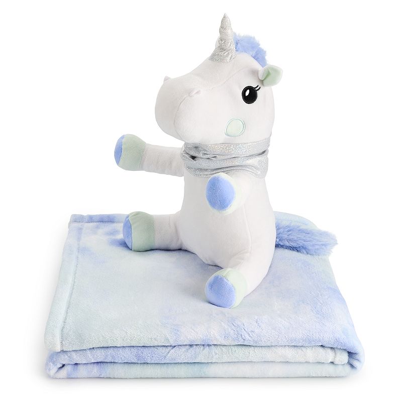 The Big One Kids? Winter Unicorn Buddy and Throw Blanket Set