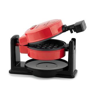 Nostalgia 520 W Single Waffle Red MyMini Belgian Waffle Maker MFLPWF5RD