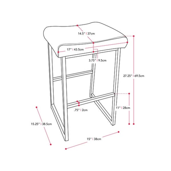 CorLiving Milo Backless Barstool