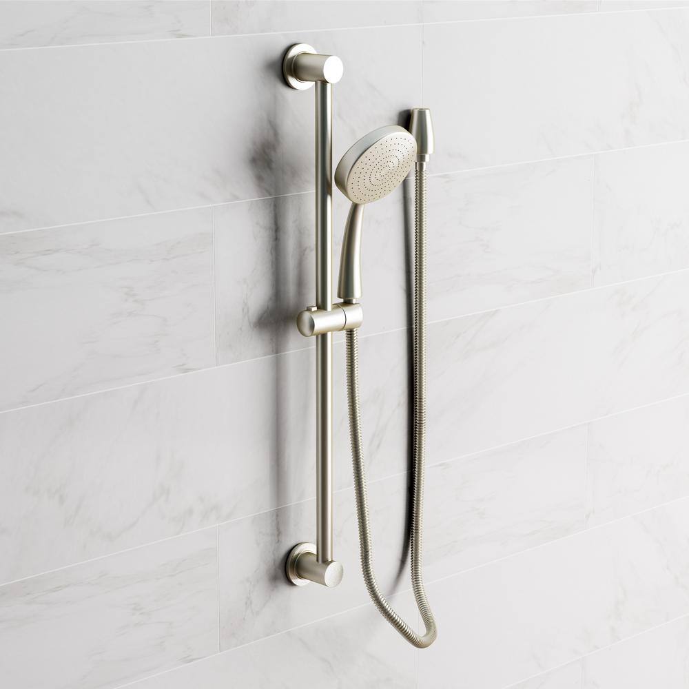 MOEN 1-Spray Eco-Performance 4 in. Hand Shower with Slide Bar in Brushed Nickel 3868EPBN