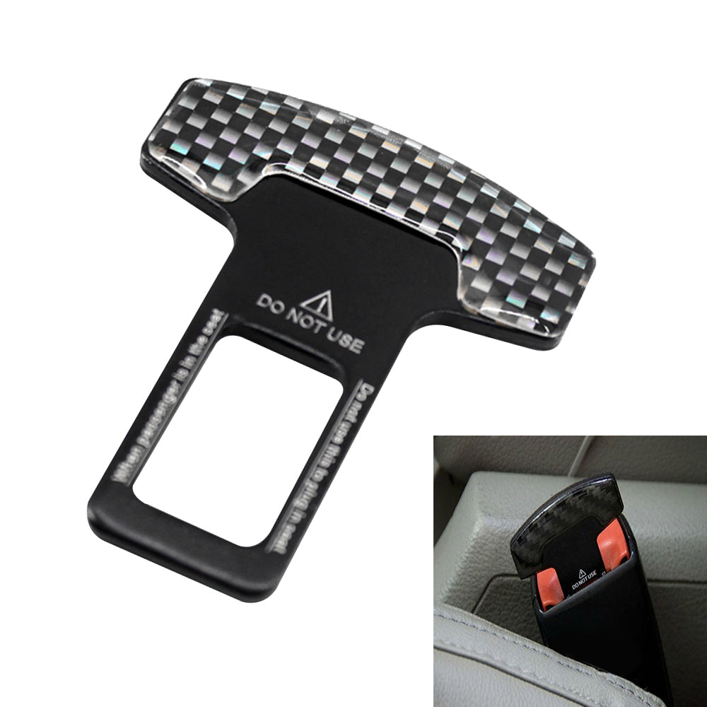 Carbon Fiber Car Safety Seat Belt Buckle Clip Car-Styling 1pcs Universal Vehicle Mounted