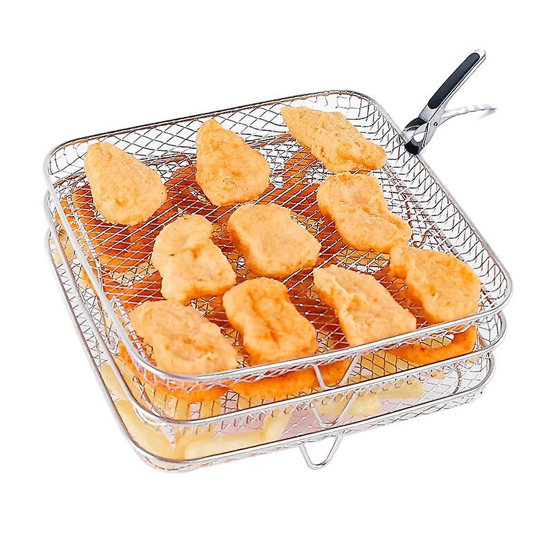 Air Fryer Rack Accessories Baking Grill Food Rack Basket Replacement Roasting Cooking Steamer Airfryer Bbq Kitchen Gadgets Tools