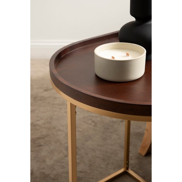 Kate and Laurel Dorrah Half-Circle Side Table