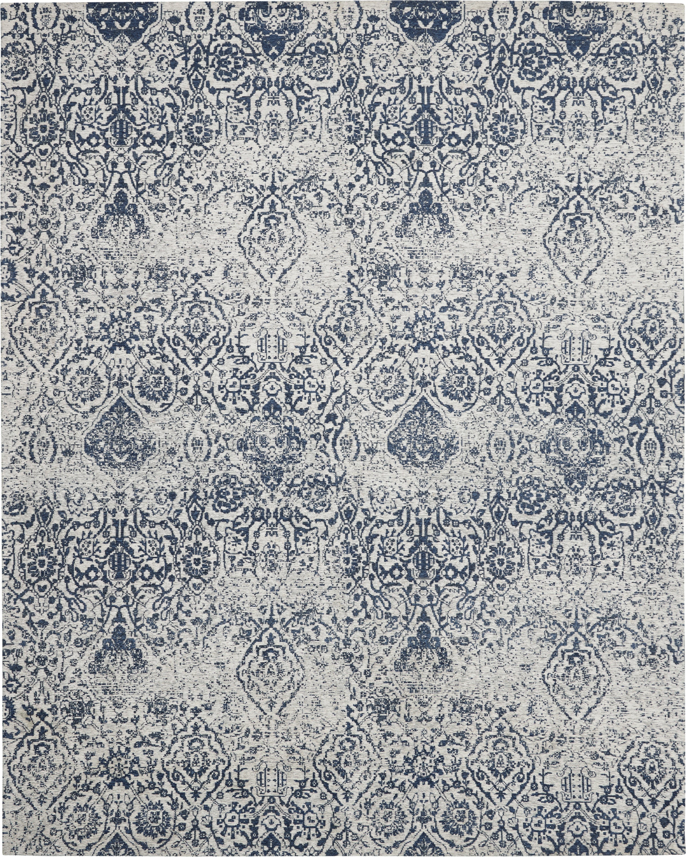 Damask Blue Rug