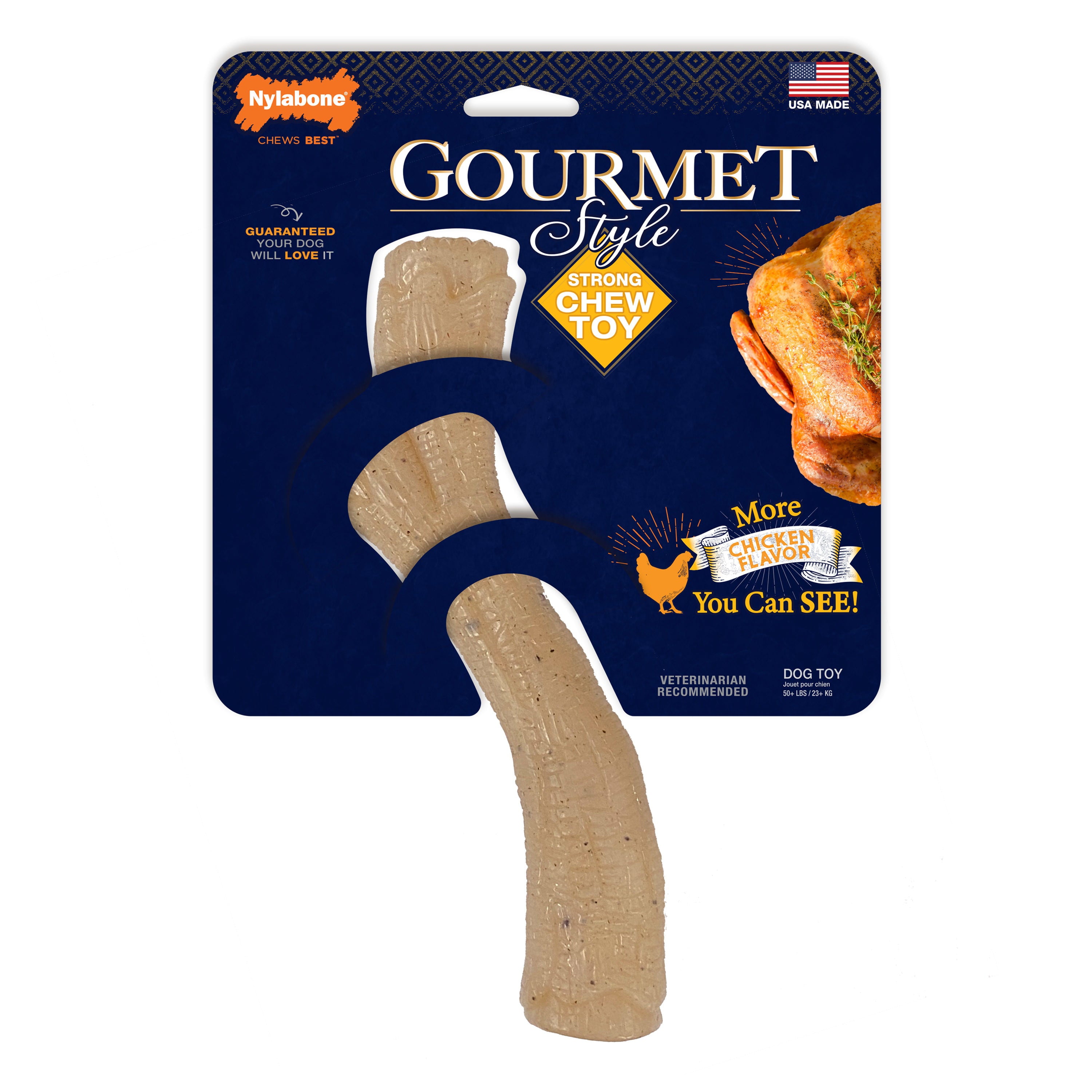 Nylabone Gourmet Style Dog Chew Toy Stick Chicken X-Large/Souper (1 Count)