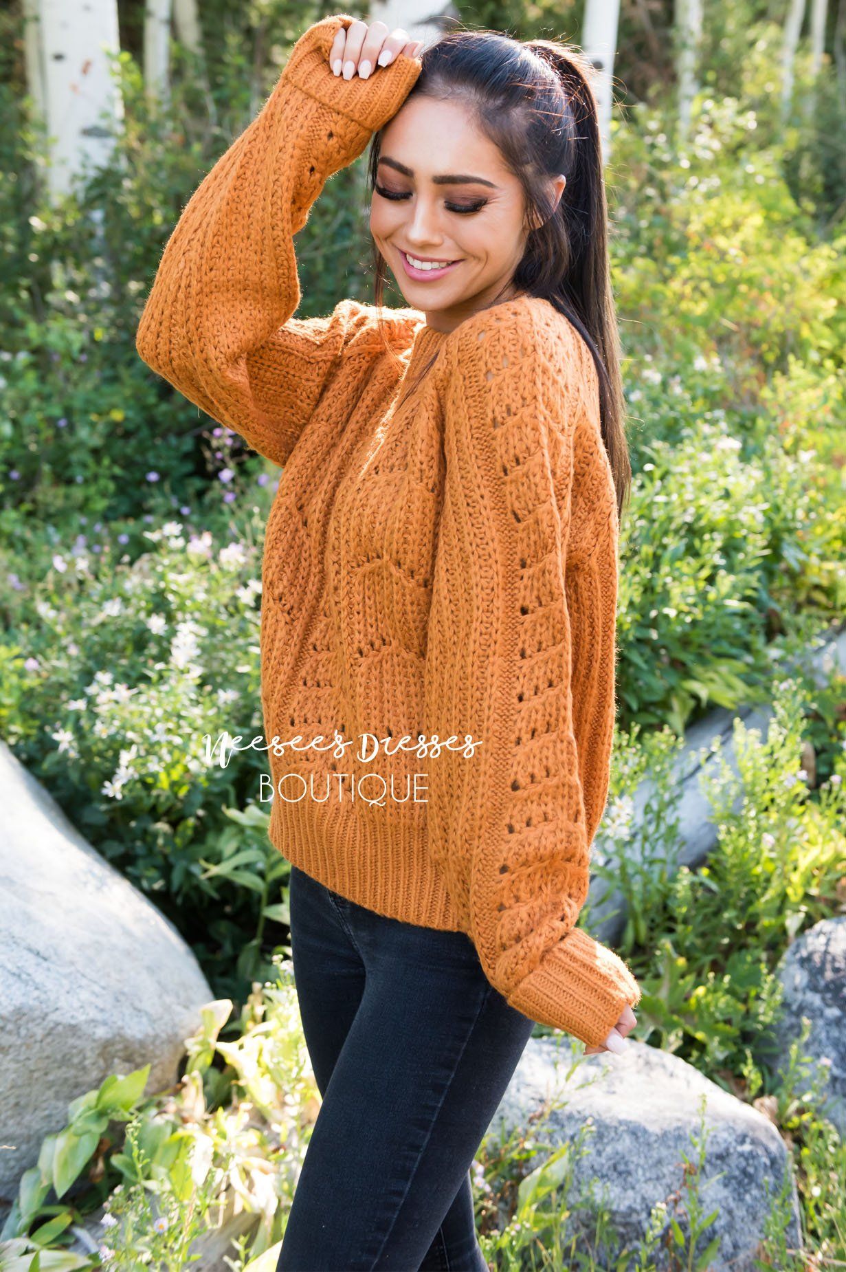 Harvest Time Modest Sweater