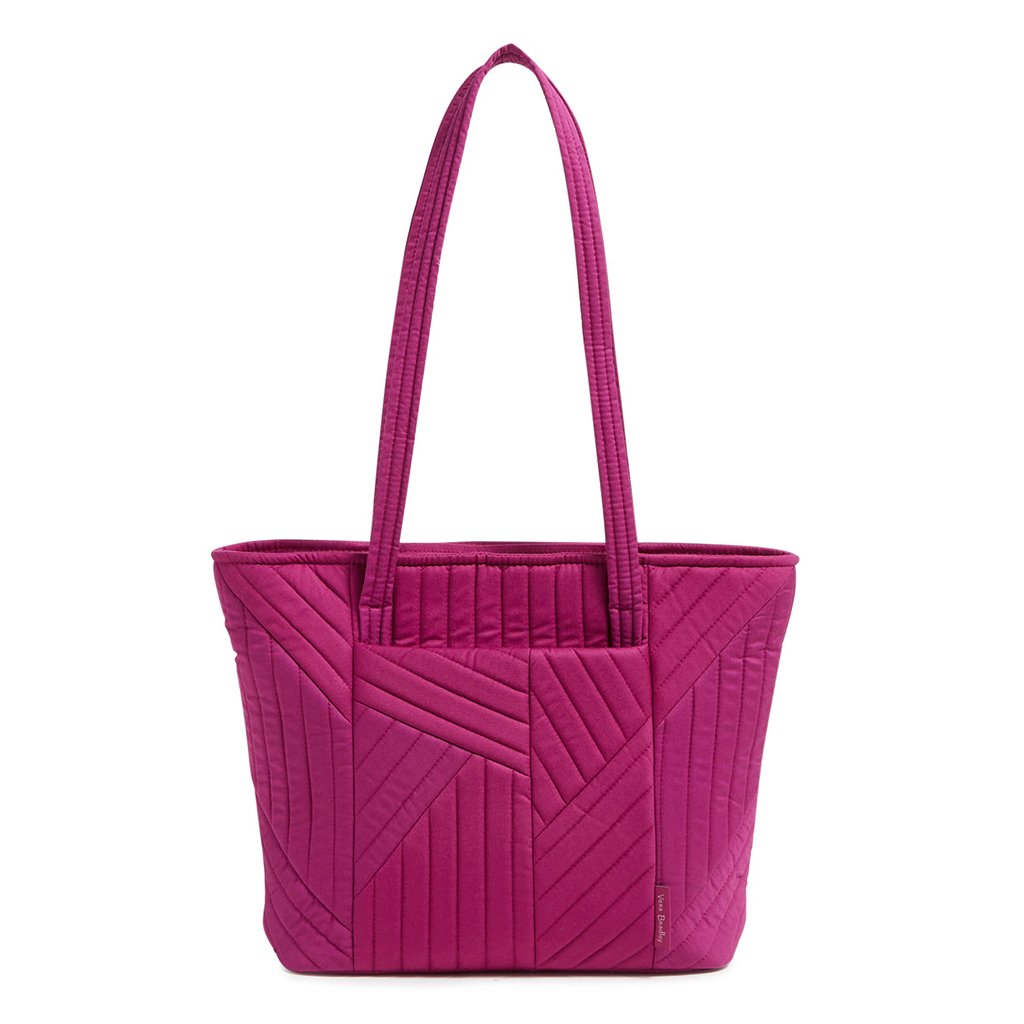 Vera Bradley  Small Vera Tote Bag in Recycled Cotton Dark Raspberry