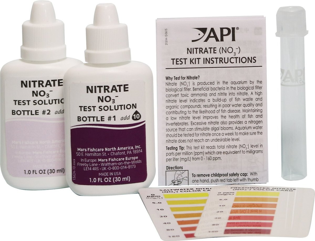 API Nitrate NO3 Freshwater and Saltwater Aquarium Test Kit