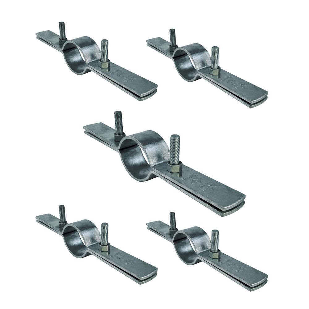 The Plumber's Choice 6 in. Riser Clamp in Galvanized Steel (5-Pack) 06CLRSG-5