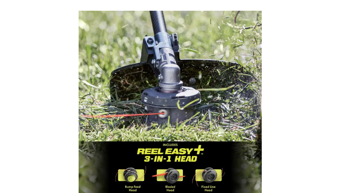 RYOBI RY40209BTLVNM 40V HP Brushless 15 in. Cordless Carbon Fiber Shaft Attachment Capable String Trimmer (Tool Only)