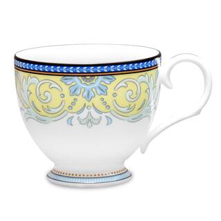 Noritake Menorca Palace BlueYellow White Bone China Tea Cup 7 oz. (Set of 4) 4964-402D