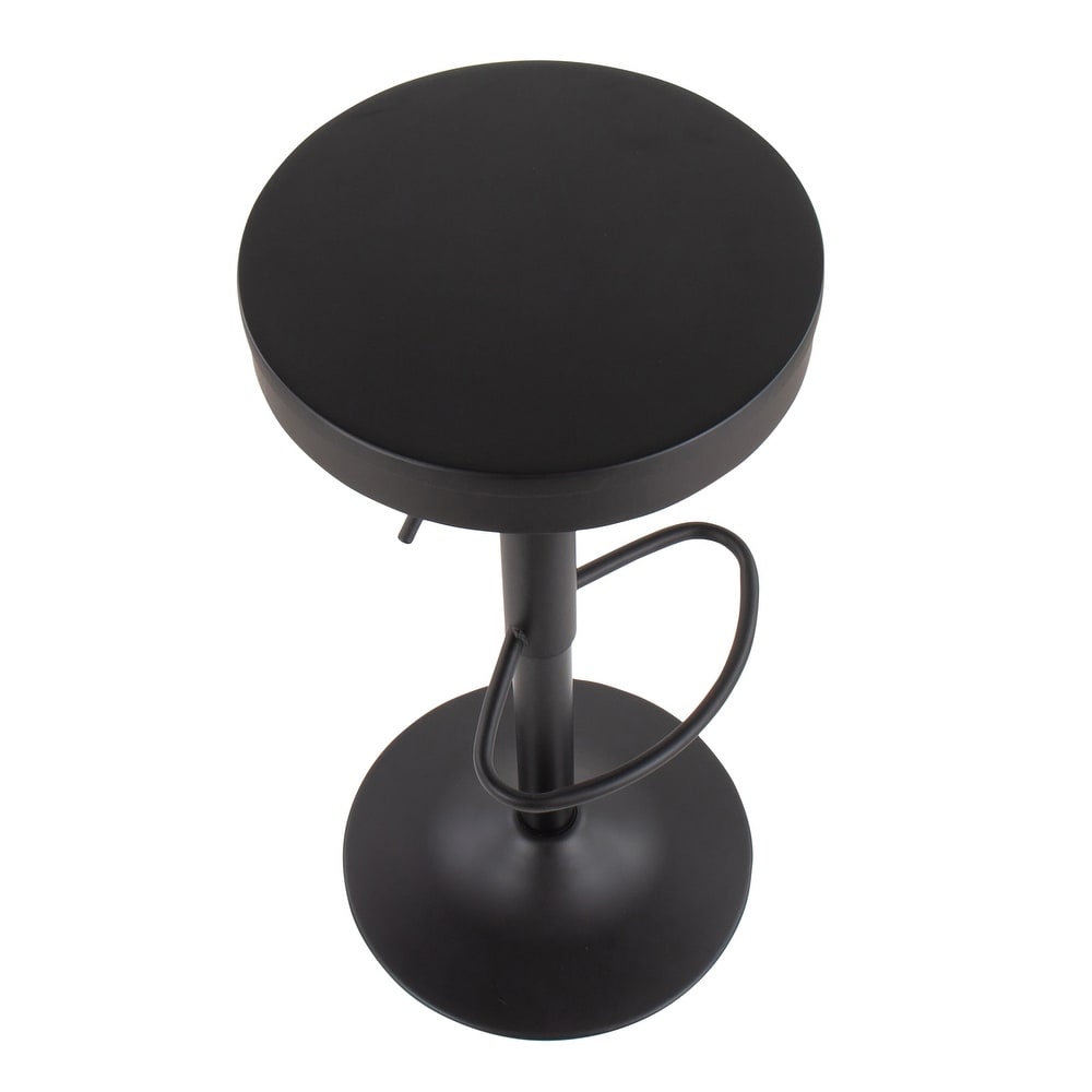 Carbon Loft Goddard Industrial Adjustable Bar Stool (Set of 2)