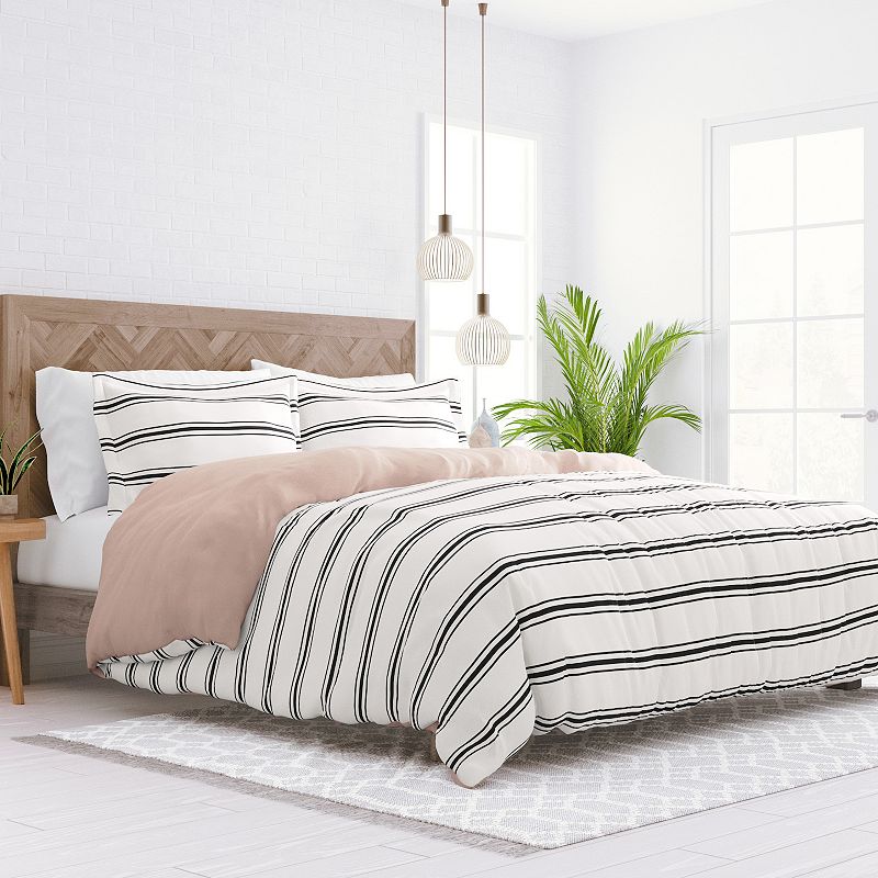 Home Collection Premium Ultra Soft Desert Stripe Reversible Duvet Cover Set