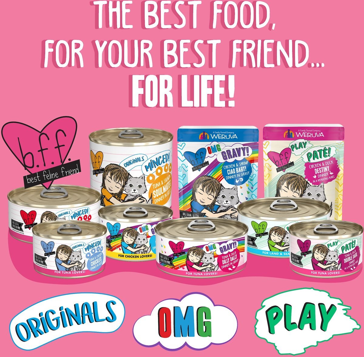 BFF OMG Dilly Dally! Tuna and Duck Flavor Wet Canned Cat Food