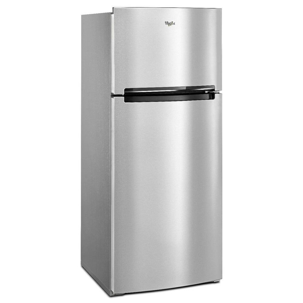 Whirlpool 18 cu. ft. Top Freezer Refrigerator in Stainless Steel WRT518SZFM