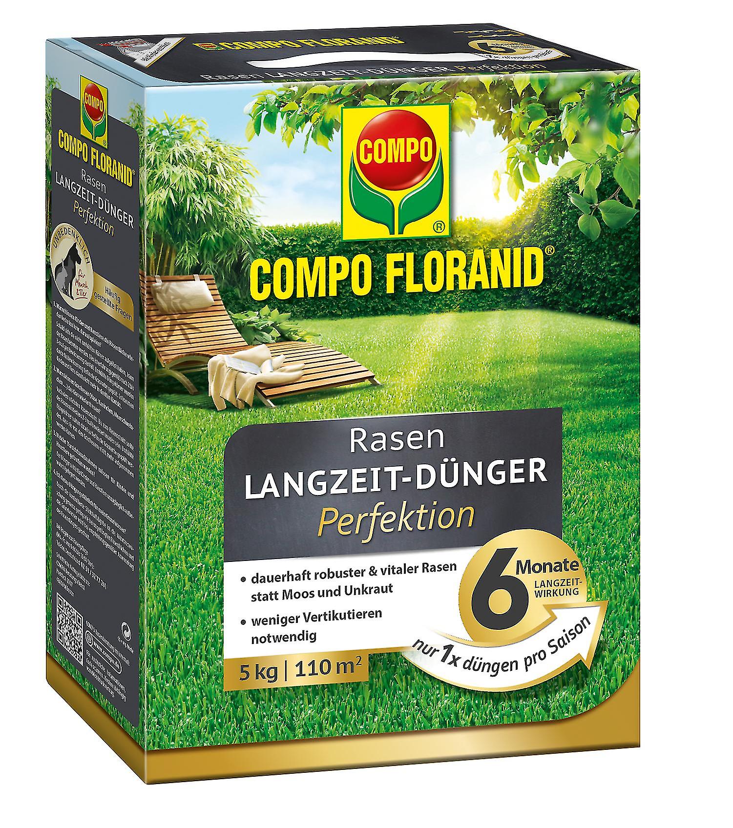 COMPO Floranid?? Rasen-Langzeitd??nger Perfektion， 5 kg