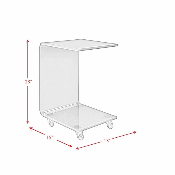 Peek Acrylic Chair Side Table