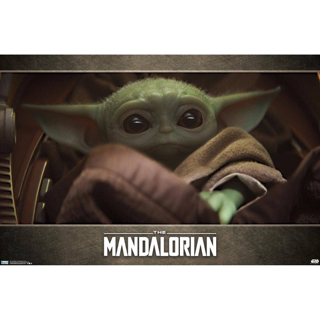 Star Wars The Mandalorian Eyes baby Yoda Premium Poster