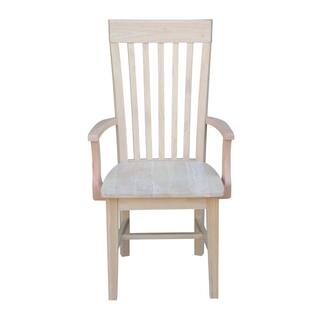 International Concepts Unfinished Wood Mission Dining Chair C-465A