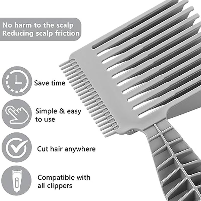 Men's Barber Comb Gradient Comb Oil Head Caliper Comb Long Handle Pusher Comb