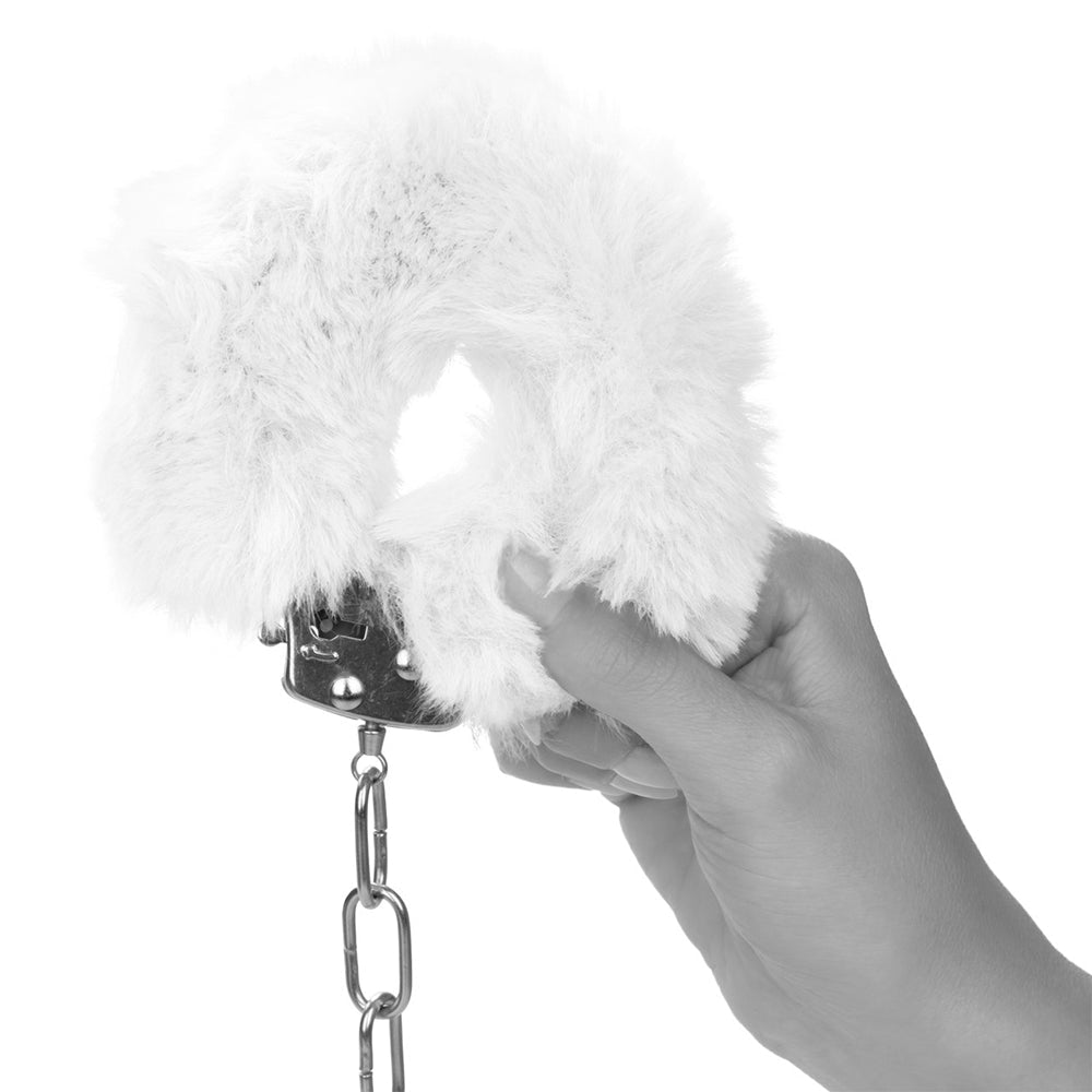 Ultra Fluffy Furry Cuffs in White