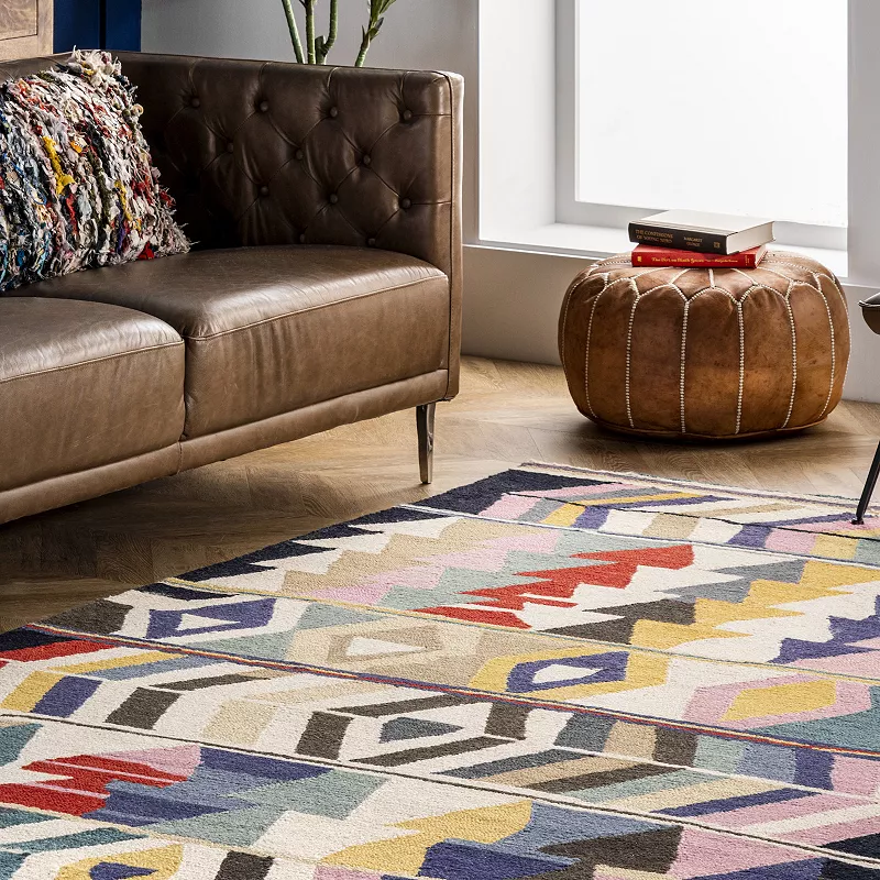 nuLOOM Ofelia Colorful Geometric Rug