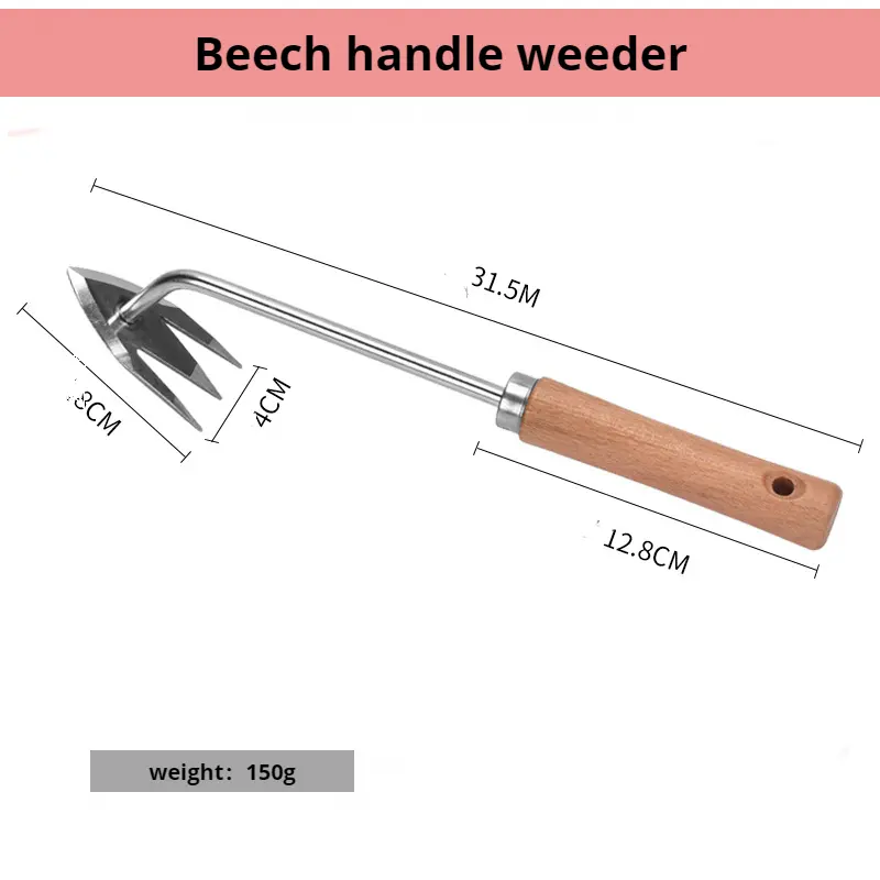 Stainless Steel Multifunctional Weeder  Stand Up Weed Tool with Non Slip Handle for Lawn Garden Yard Farm Weed Removal