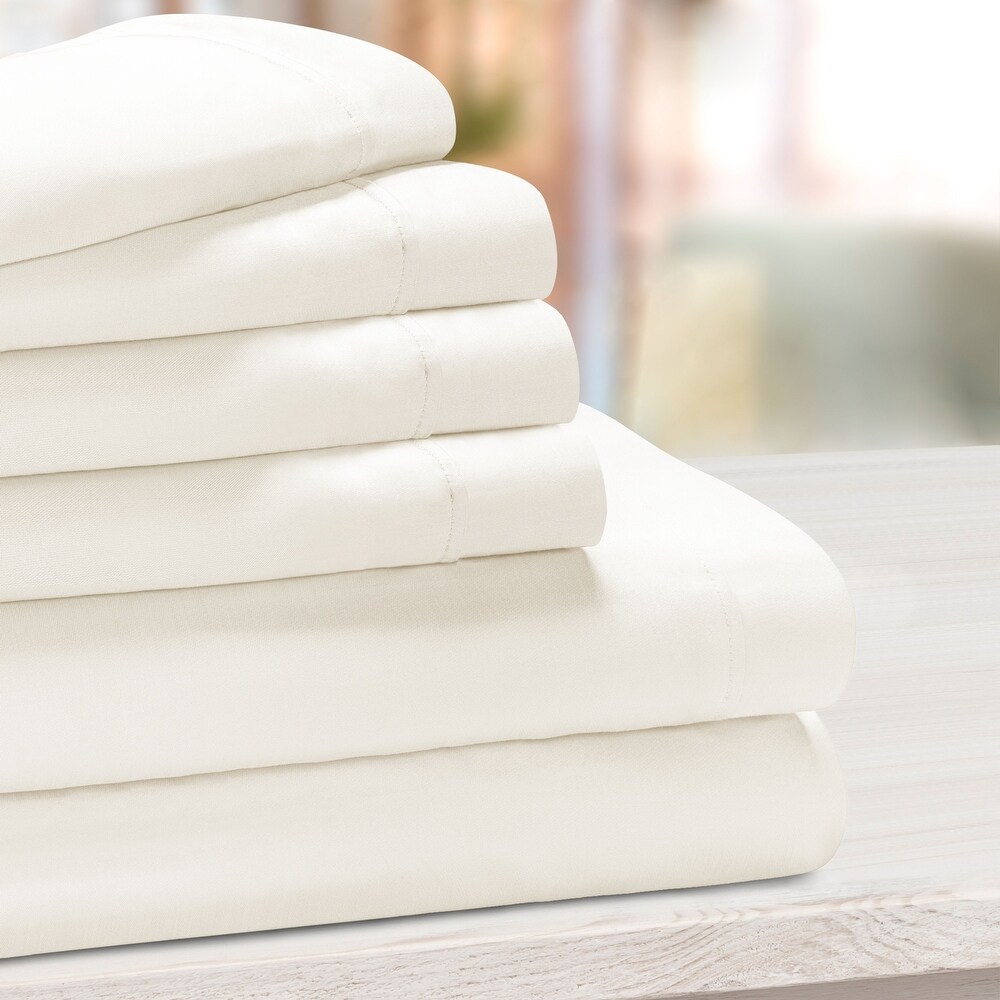 Superior Thread Count 1000TC Cotton Blend 6 Piece Sheet Set