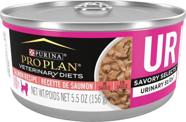 Purina Pro Plan Veterinary Diets UR Urinary St/Ox Savory Selects Salmon in Sauce Wet Cat Food