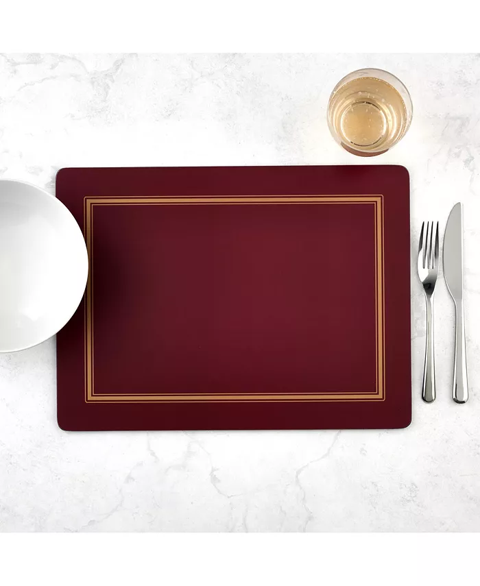 Pimpernel Classic Burgundy Placemats Set of 4