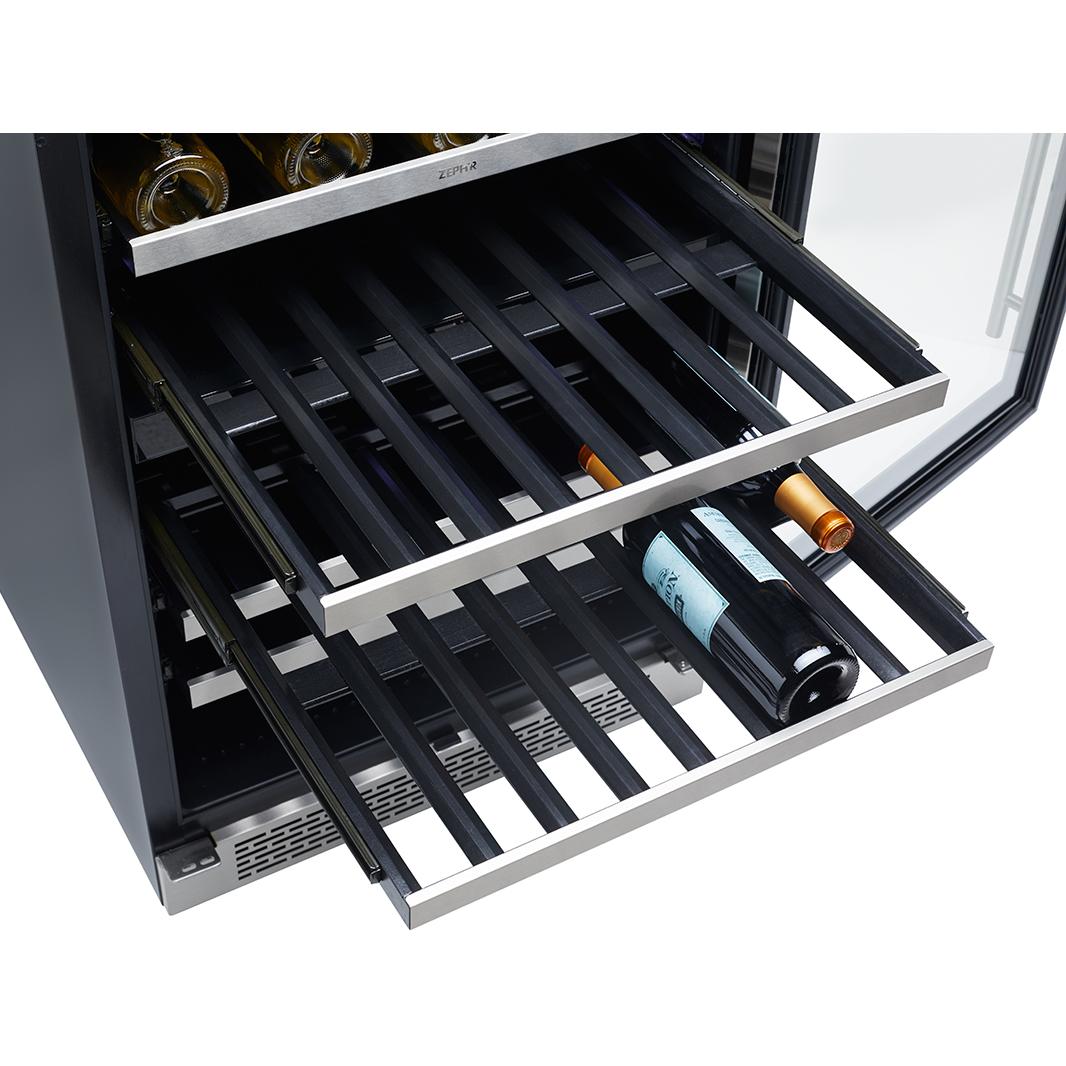 Zephyr 53-Bottle Presrv? Series Wine Cooler with PreciseTemp? PRW24C01BG