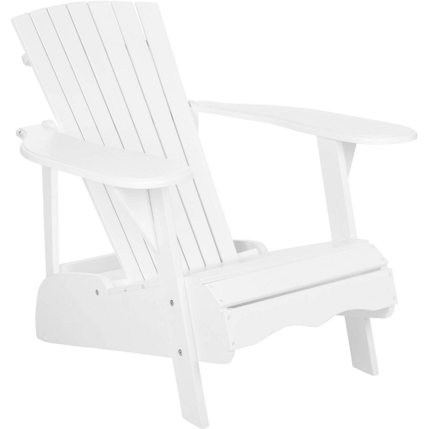 Safavieh Mopani Outdoor Adirondack Patio Chair White  Crowdfused