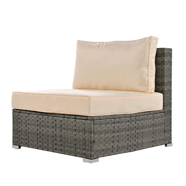 6Piece Rattan Patio Conversation Set