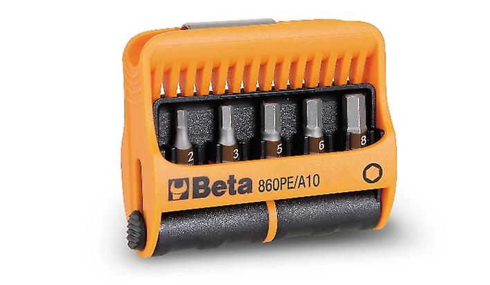 Beta 008600920 860 Pe/A10 10pc Hex Bits W/ Magnetic Bit Holder In Plastic Case