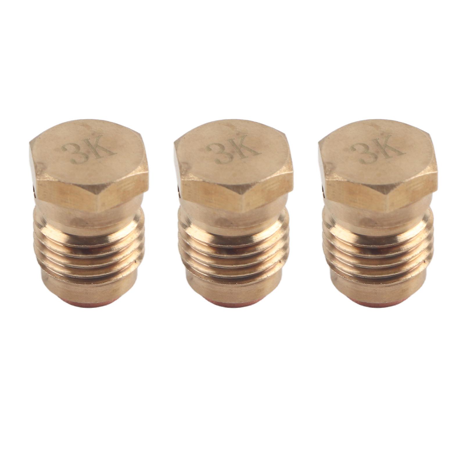 3pcs 3k 3/8-24unf 3000psi Unified Copper Burst Disk For Paintball Tank Regulator