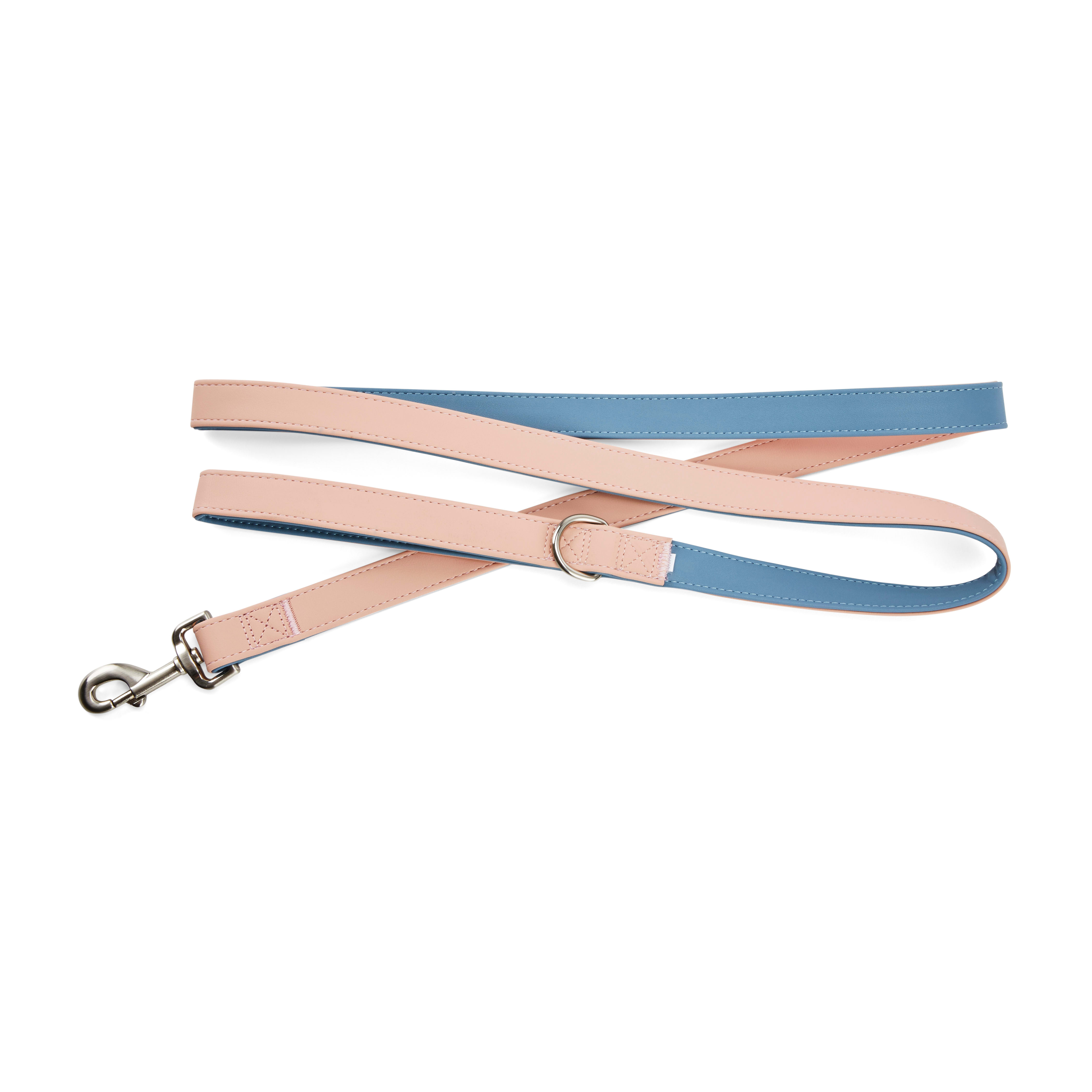 YOULY The Heir Pink  Blue Dog Leash， 6 ft.