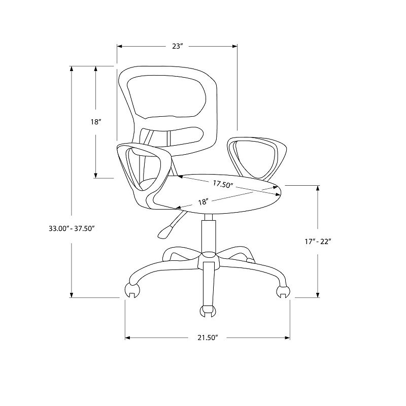 Monarch Mesh Back Office Chair