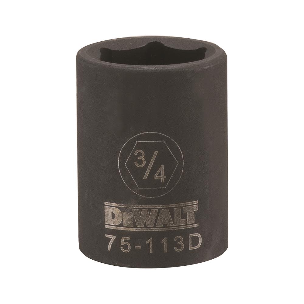 DW 1/2 Drive X 3/4 6PT Standard Impact Socket DWMT75113OSP from DW