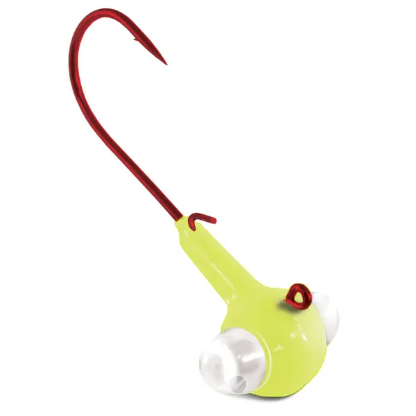 Kalin's 1/8 oz Chartreuse Rattlin' Google Eye Jig