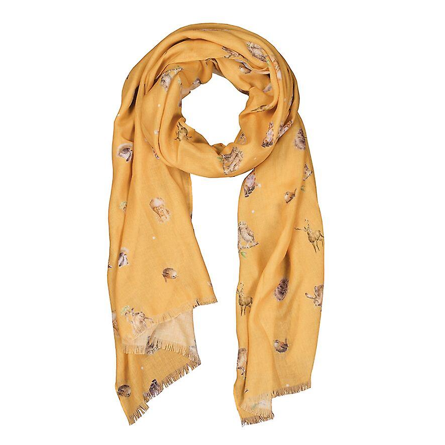 Wrendale Designs Mustard Woodlanders Scarf