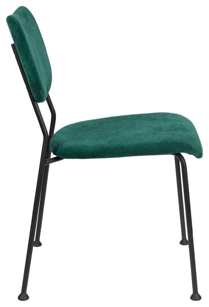 Green Upholstered Dining Chairs (2)  Zuiver Benson   Mediterranean   Dining Chairs   by Luxury Furnitures  Houzz