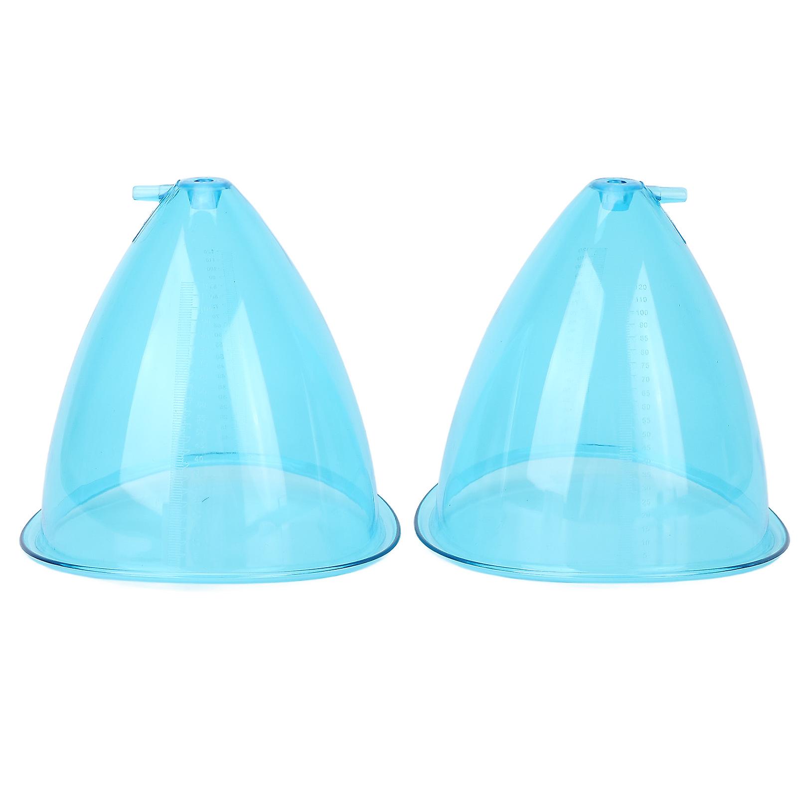 2pcs Cupping Therapy Cup Set Suction Massage Vacuum Therapy Machine Accessories For Buttocksm(120ml)