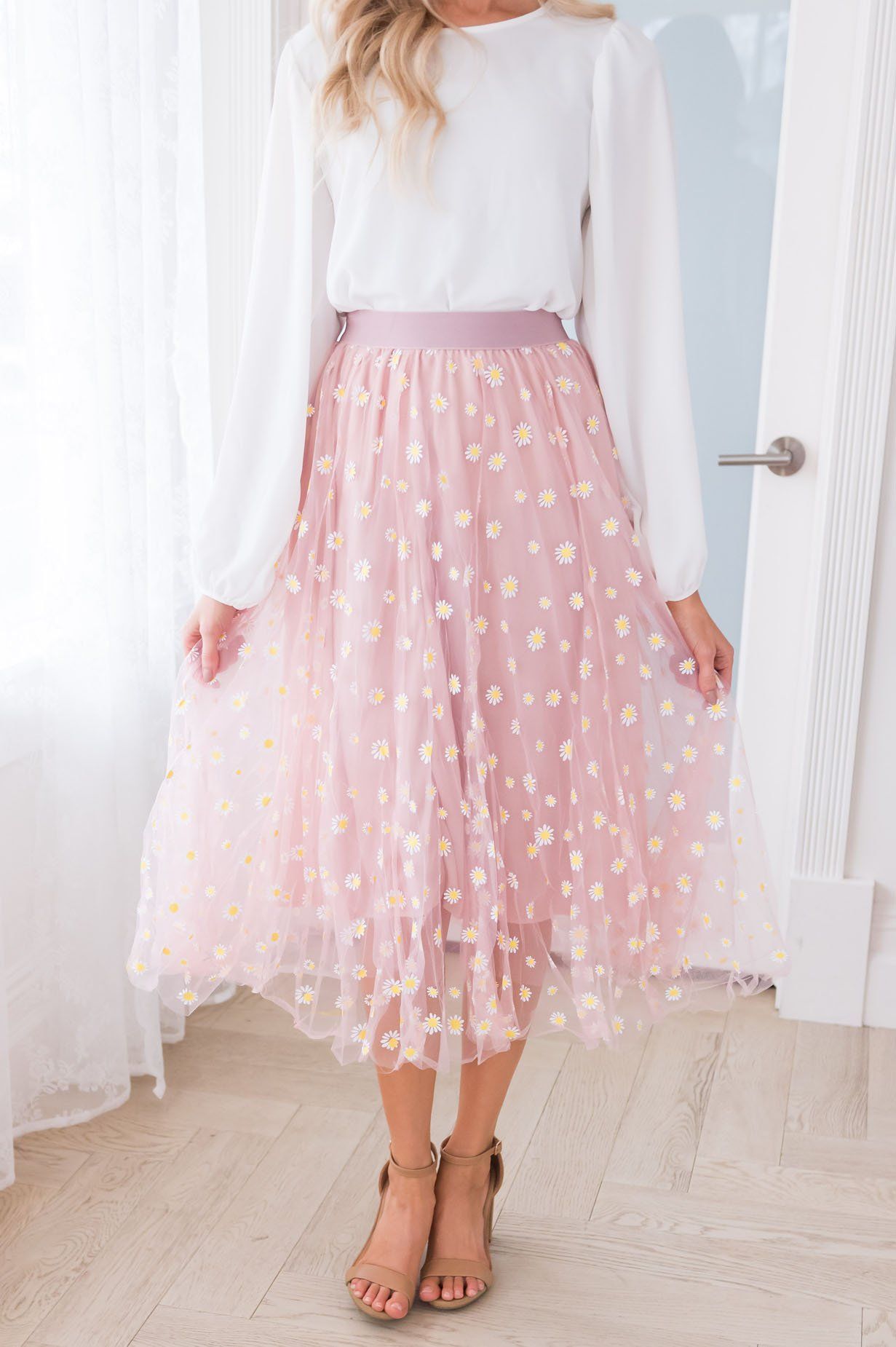 Crazy Daisy Modest Tulle Skirt