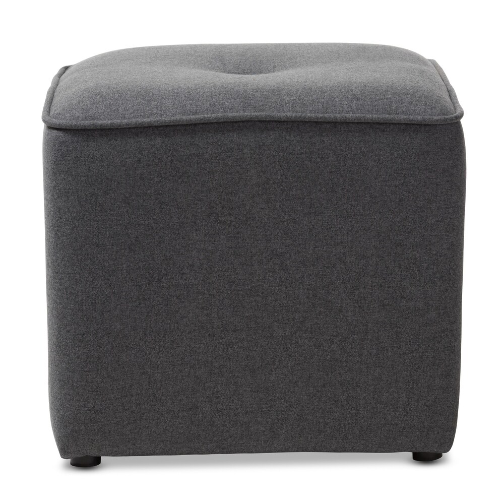 Contemporary Fabric Ottoman by Baxton Studio