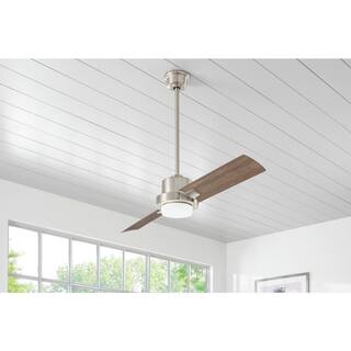 Home Decorators Collection Radley 60 in. LED Brushed Nickel Ceiling Fan with Light AM690-BN