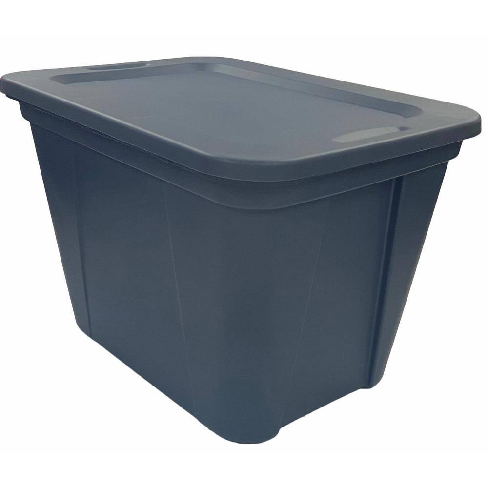 HDX 20 Gal. Storage Tote in Ink 21204415708