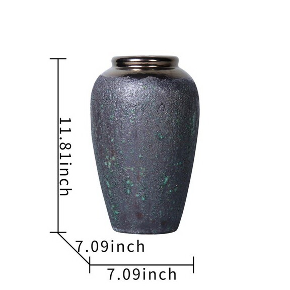 Vintage Smoke Ceramic Vase 7D x 12H   Artisanal ...