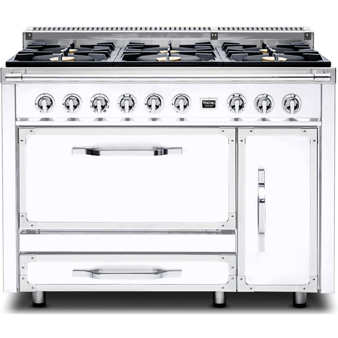 Viking 48-inch Freestanding Dual Fuel Range with True Convection Technology TVDR481-6BWH