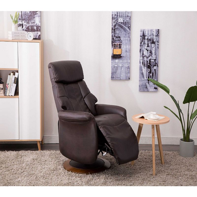 63.5 Chocolate Brown Orleans Adjustable Recliner